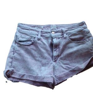 Acid washed looking mauve pinkish / purplish shorts size 8